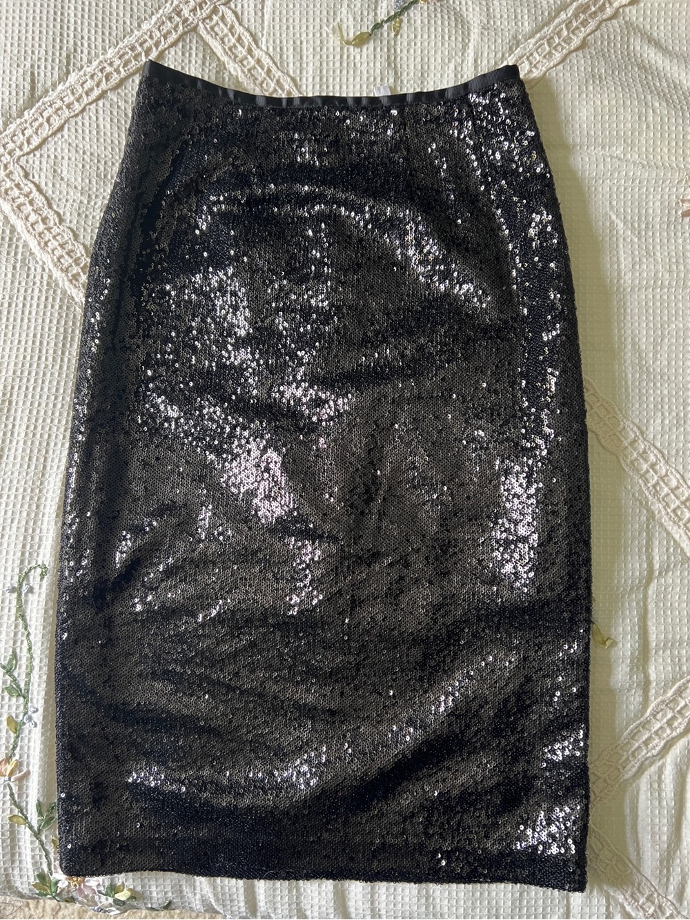 BB Dakota Midi Black Sequin Skirt - 4